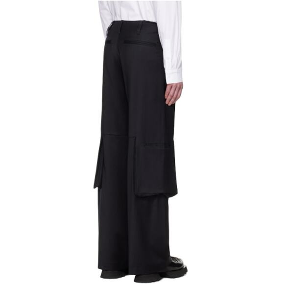 Heliot Emil Men's Black Ferro Tailored Cargo Pants Size XXL - Picture 2 of 10